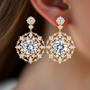bespoke-diamond-halo-earrings-set