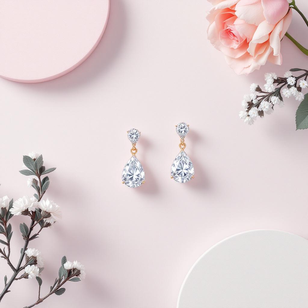Bespoke Diamond Drop Earrings Package — Elevate your elegance with our Bespoke Diamond Drop Earrings Package, meticulous
