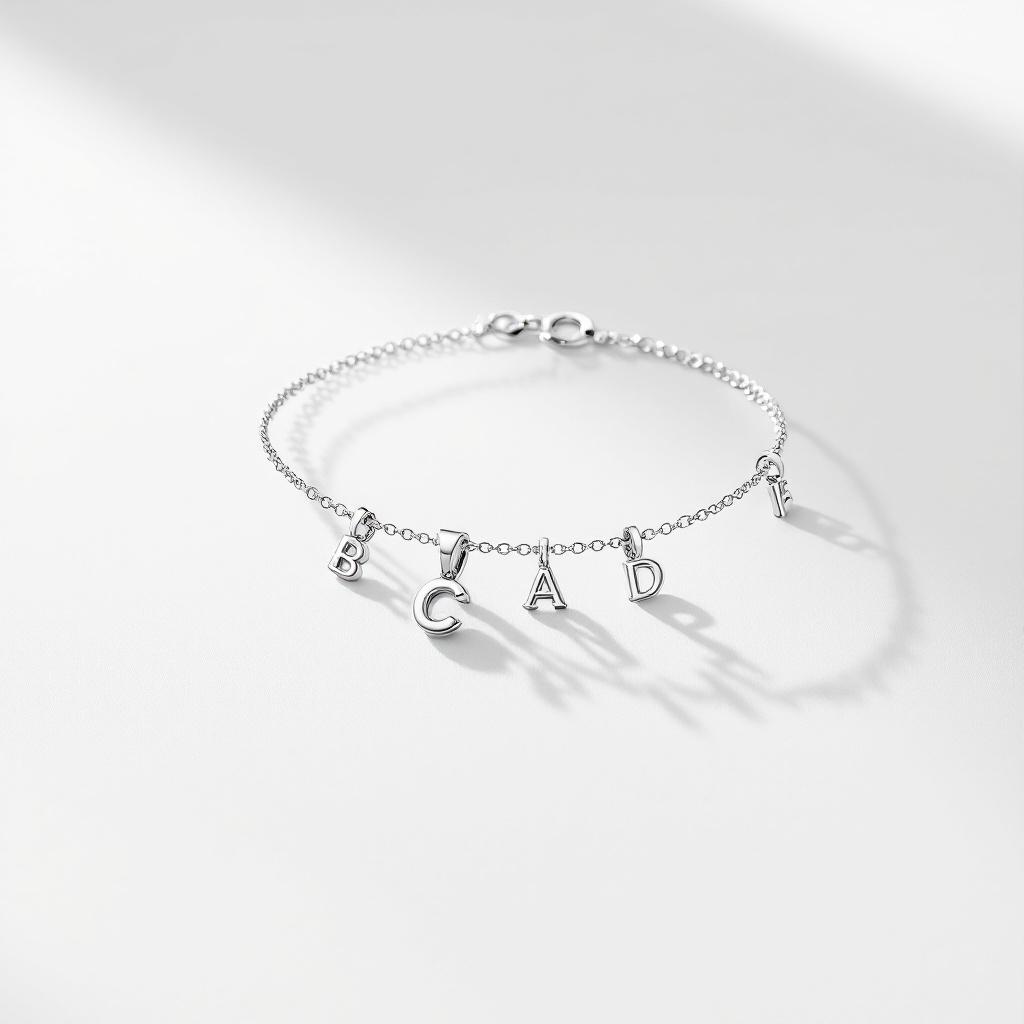Personalized Initial Charm Bracelet